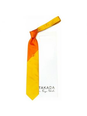 Шелковый галстук Kenzo оранжевый
