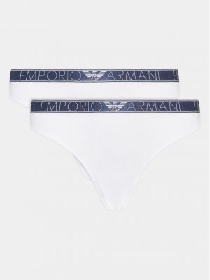 Kalhotky string Emporio Armani Underwear bílé