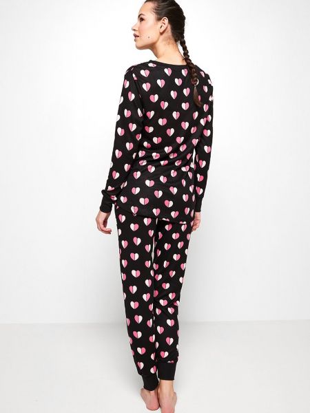 Piżama Kate Spade New York czarna
