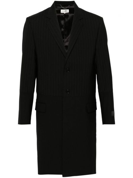Μακρύ παλτό Mm6 Maison Margiela μαύρο