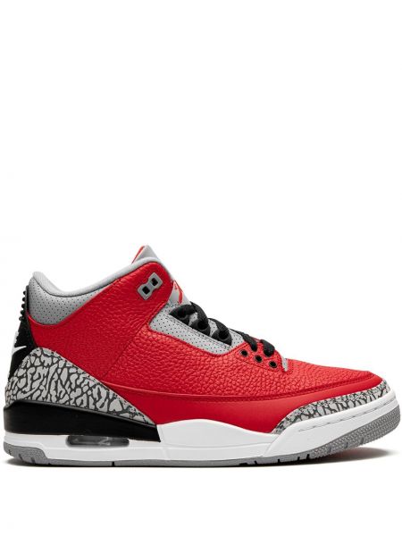 Baskets Jordan 3 Retro rouge