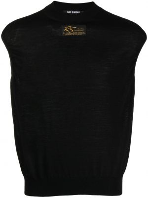 Pletená vesta Raf Simons černá
