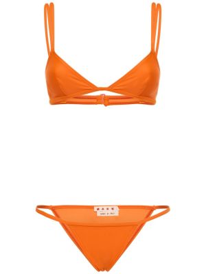 Bikini din jerseu Marni portocaliu