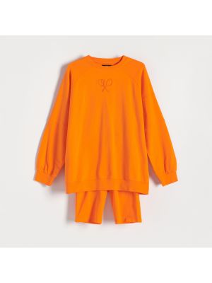 Reserved - Dwuczęściowa piżama -  - Pomarańczowy