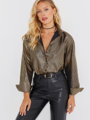 Dryžuota marškiniai Cool & Sexy auksinė