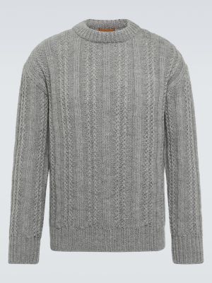 Vlnený sveter Alanui sivá