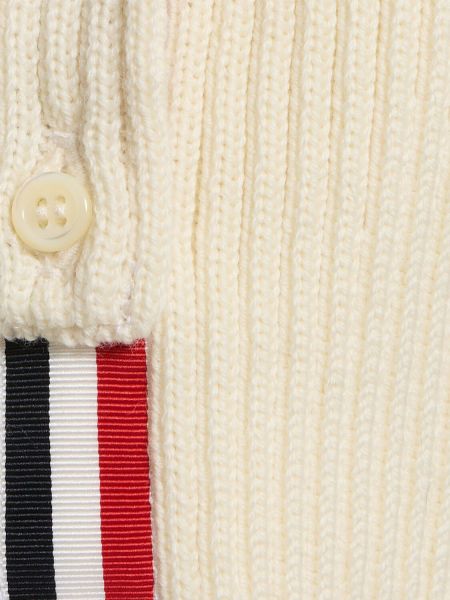 Pull en laine en tricot Thom Browne beige