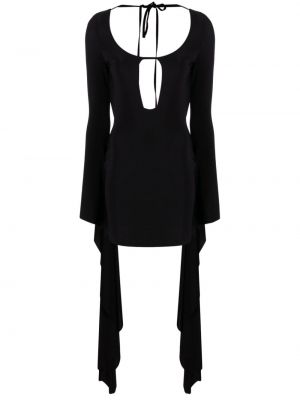 Κοκτέιλ φόρεμα ντραπέ Giuseppe Di Morabito μαύρο