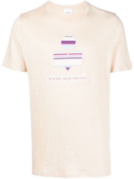 T-shirt con stampa con scollo tondo Marant