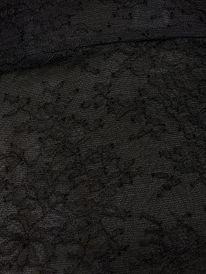 Csipkés hosszú ruha Nensi Dojaka fekete