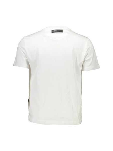Camiseta deportiva de algodón Plein Sport blanco
