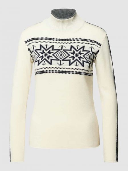 Dzianinowy sweter ze stójką Dale Of Norway biały