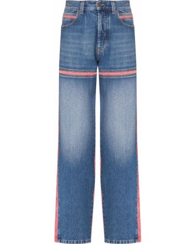 Stripete jeans med normal passform Diesel blå