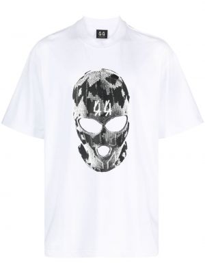 Βαμβακερή μπλούζα με σχέδιο 44 Label Group λευκό