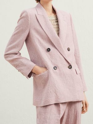 Пиджак Brunello Cucinelli розовый