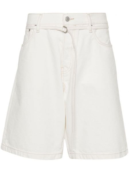 Voľné džínsové šortky Acne Studios biela