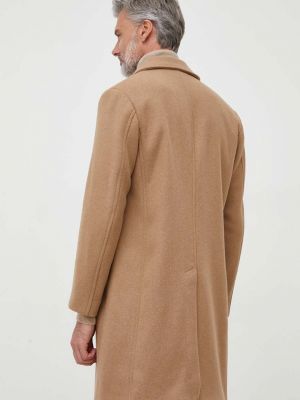 Gyapjú kabát Sisley bézs