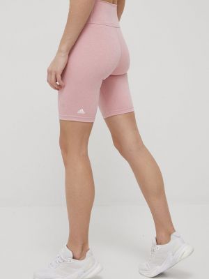 Magas derekú sport rövidnadrág Adidas Performance rózsaszín