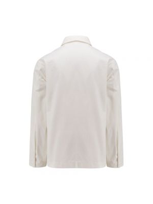 Camisa con cremallera de algodón Valentino blanco