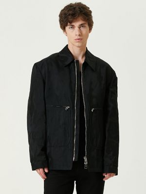 Черное пальто Alexander Mcqueen