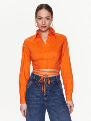 Priliehavá košeľa Pinko oranžová