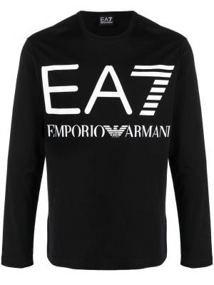 Långärmad t-shirt Ea7 Emporio Armani svart