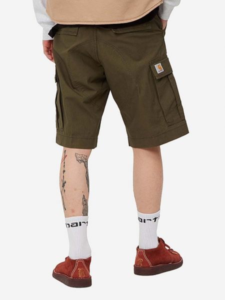Pamučne kratke hlače kargo Carhartt Wip zelena