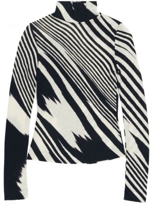 Vlnený sveter s potlačou s abstraktným vzorom Missoni