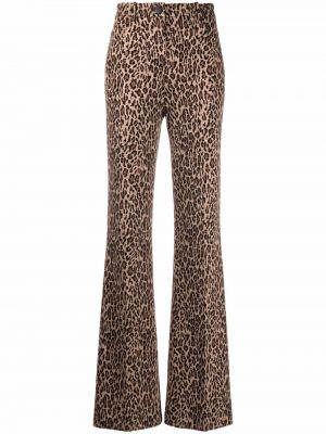 Pantalones con estampado leopardo Pinko