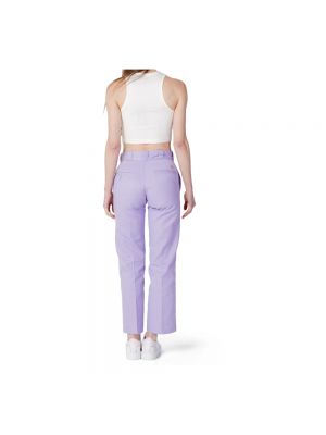 Pantalones rectos con cremallera Dickies violeta