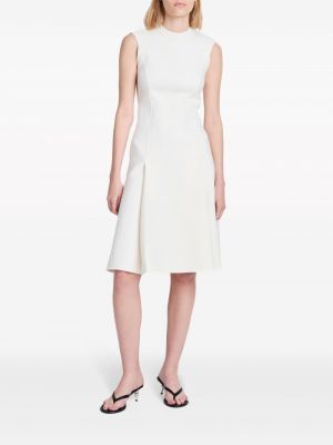 Kleid mit plisseefalten Proenza Schouler weiß