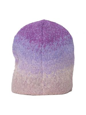 Mütze mit farbverlauf Erl lila