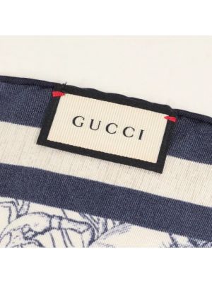 Bufanda de seda Gucci Vintage gris
