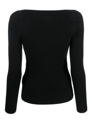 Haut en tricot avec manches longues Calvin Klein noir