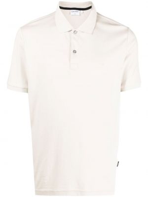 Polo krekls ar apdruku Calvin Klein bēšs