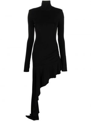 Robe longue asymétrique The Andamane noir