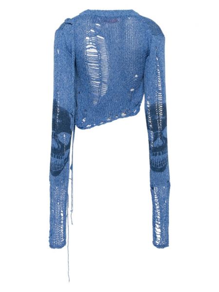 Distressed pullover mit print Ottolinger blau