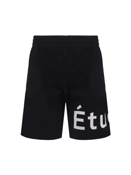 Casual shorts aus baumwoll mit print études schwarz