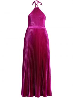 Sukienka koktajlowa plisowana L'idée różowa
