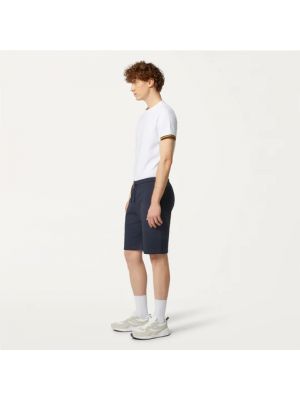 Pantalones cortos de algodón K-way azul