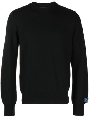 Плетен пуловер Paul & Shark черно
