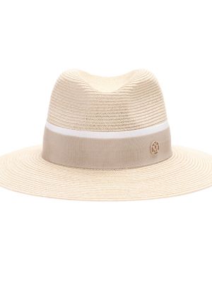 Соломенные шляпа Maison Michel, бежевый