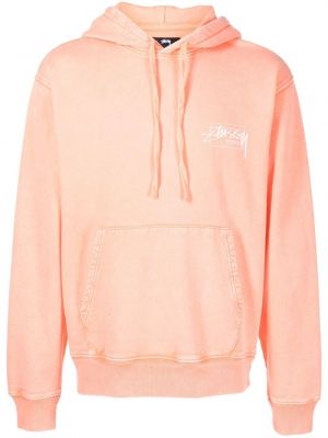 Trykt hettegenser Stüssy rosa