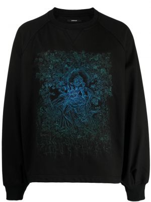 Sweatshirt aus baumwoll mit print Songzio schwarz