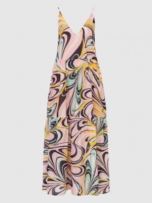 Платье с принтом Emilio Pucci розовое