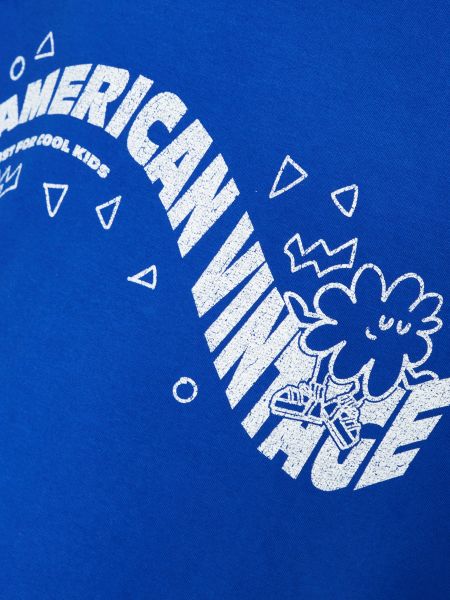 Retro tričko American Vintage modré
