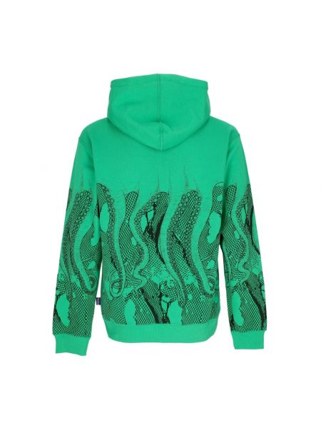Bluza z kapturem z siateczką Octopus zielona