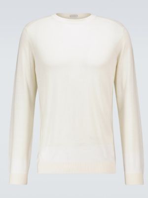 Вълнен пуловер Caruso бяло