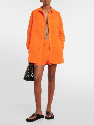 Прозрачна памучна риза Jade Swim оранжево