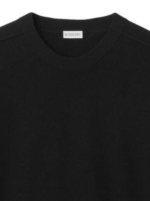 Sweter wełniany Burberry czarny